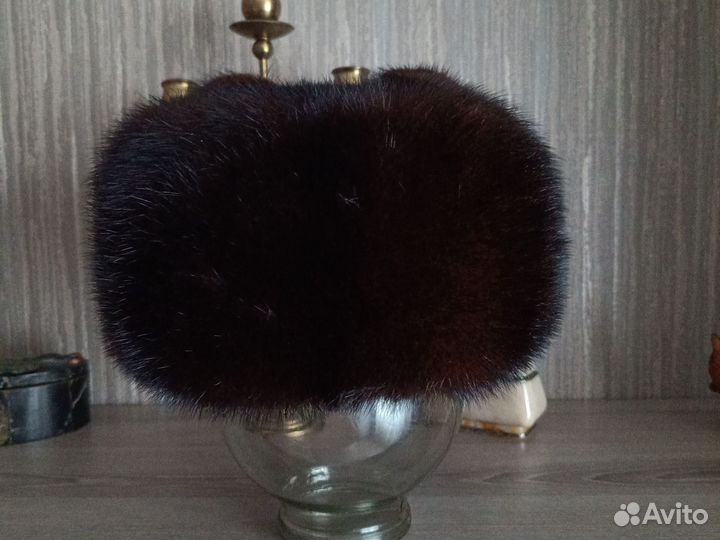 Норковая шапка мужская размер 57-58
