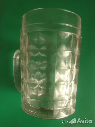 Кружка пивная 0,5 л. 14 граней. Клеймо саз. СССР