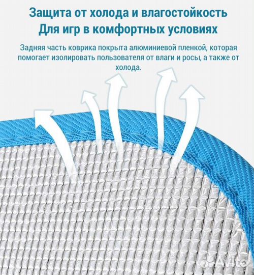 Детский коврик влагостойкий, новый