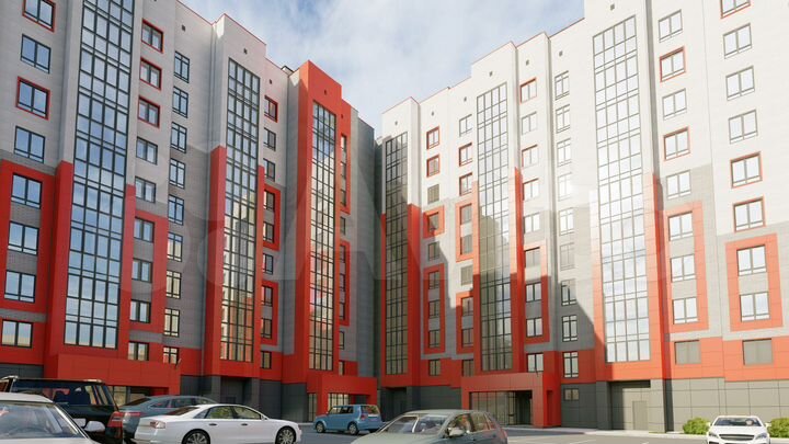 2-к. квартира, 63,9 м², 6/9 эт.