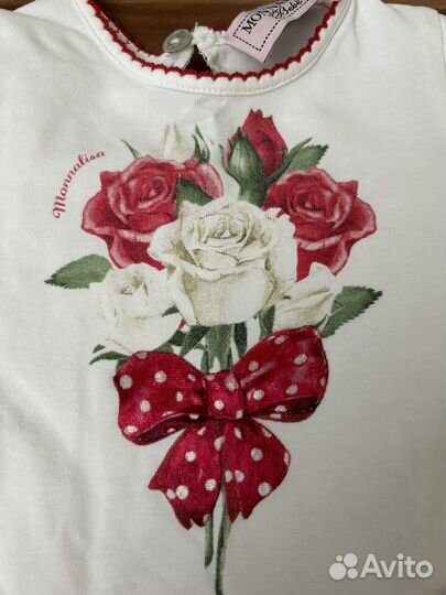 Футболка/платье monnalisa на девочку 62/68