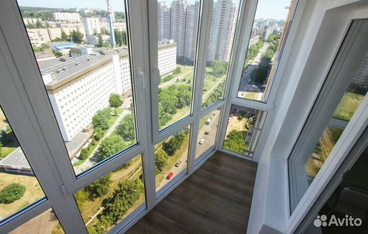 Остекление балконов и лоджий в рассрочку M4704