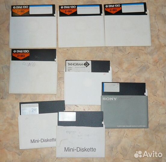 Дискеты 5.25 DS/HD 1.2Mb проверены 100% наклейки