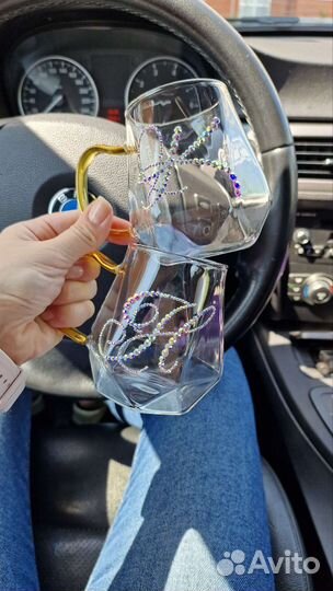 Кружка со стразами