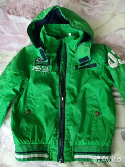 Куртка-ветровка ярко-зелёная Palomino