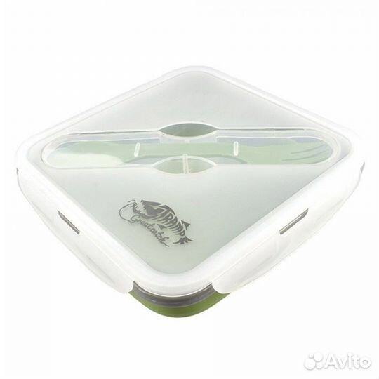 Контейнер tramp силиконовый с ловилкой 1000 мл