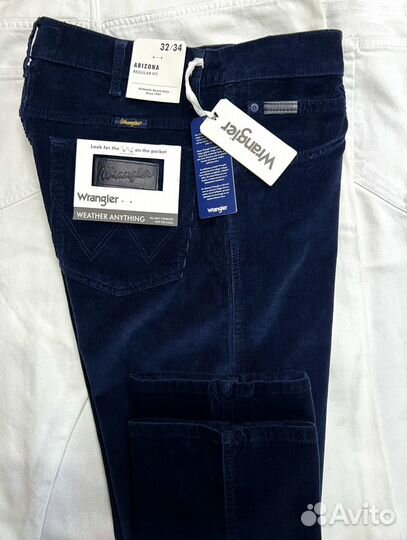 Вельвет Wrangler Arizona Dark Blue
