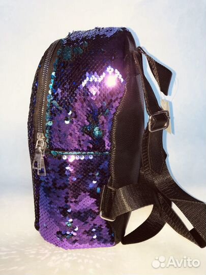 Детский рюкзачок с пайетками менякт цвет