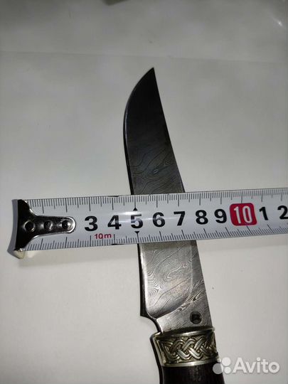 Нож охотничий из дамасской стали