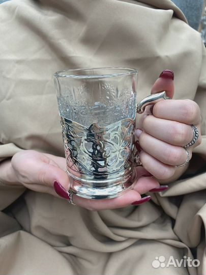 Подстаканник серебряный на 250 мл