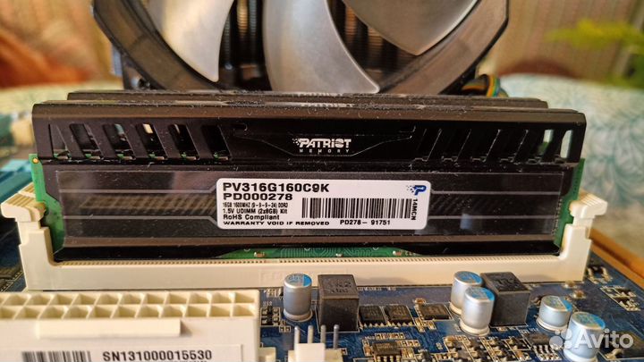 Мат плата в сборе(i7 2600k,кулер цп,память)