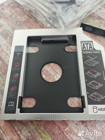 HDD салазки для ноутбука 9,5 и 12,7мм