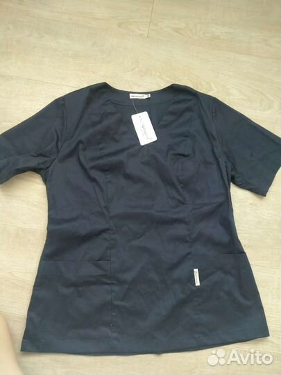 Медицинский костюм женский 48 50 с брюками синий