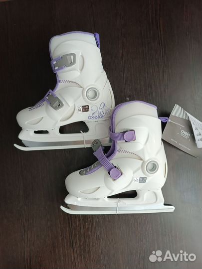 Коньки фигурные детские раздвижные, размер 32-34