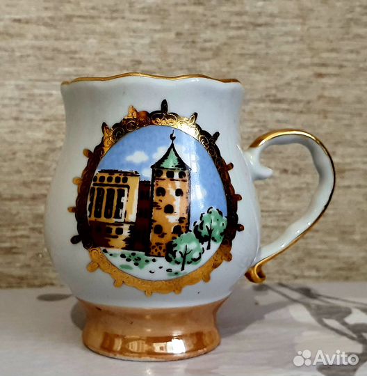 Чашка кофейная с пейзажем города