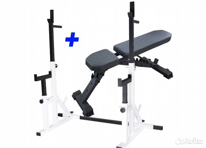 Скамья Усиленная + Стойка с подстрах. Новая