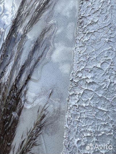 Панно фактурное с эпоксидной смолой