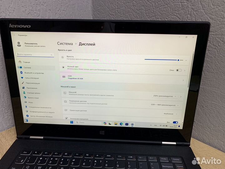 Ноутбук Lenovo(ультрабук): core i-3/ssd/экран 4К