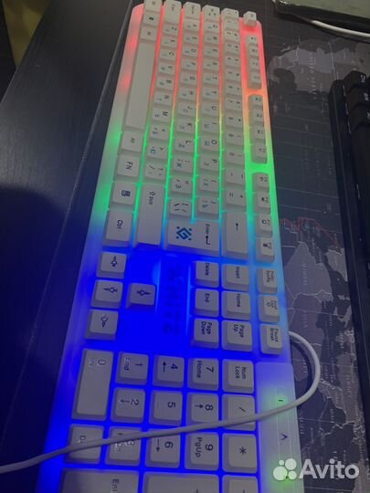 Игровая клавиатура defender white GK-172