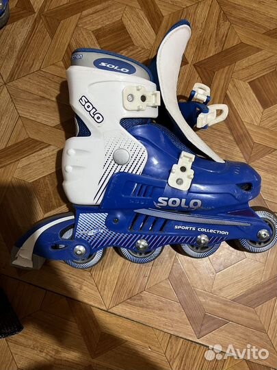 Роликовые коньки детские с защитой