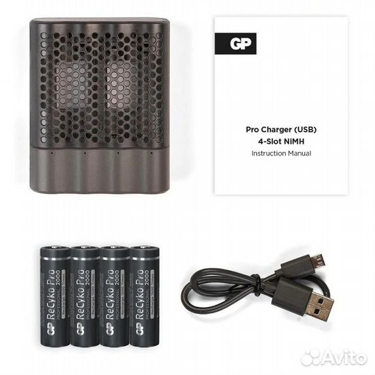 Аккумуляторы + зарядное устройство GP ReCyko