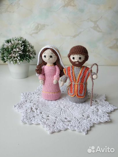 Вязаные игрушки Рождественский вертеп