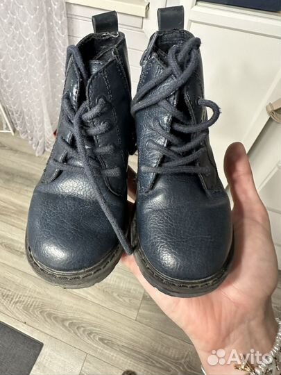 Ботинки детские zara 22 натуральная кожа