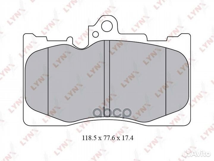 Колодки тормозные дисковые перед BD7566 LYN