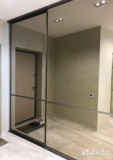 Двери для шкафа с бронзовым зеркалом шк-29