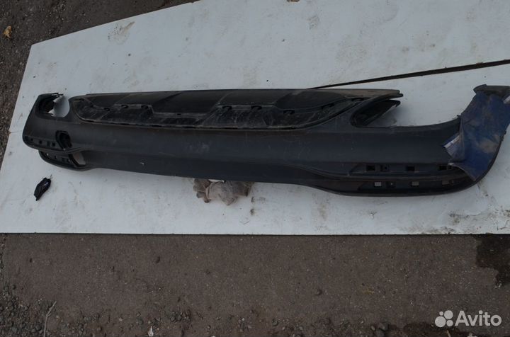 Юбка заднего бампера Mercedes GLE W166 GLS X166