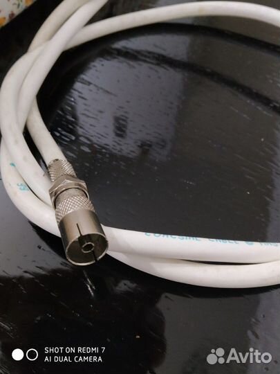 Для телевизионной антенны соединитель и кабель 4,5