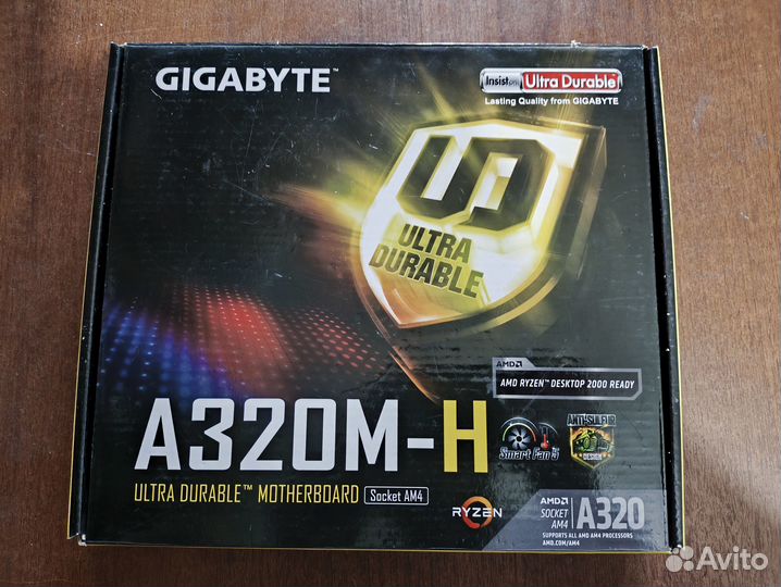Материнская плата socket AM4 gigabyte GA-A320M-H