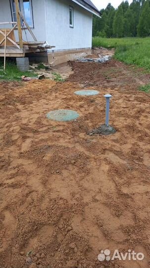 Септик без откачки переливной под ключ