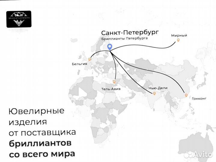 Tiffany золотая подвеска с брил. 0,67ct