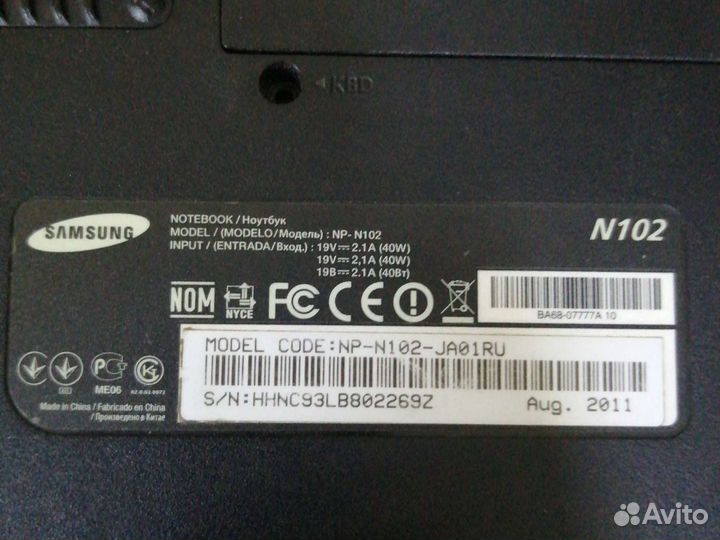 Нетбук Samsung N102