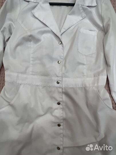 Белый медицинский халат 42-44