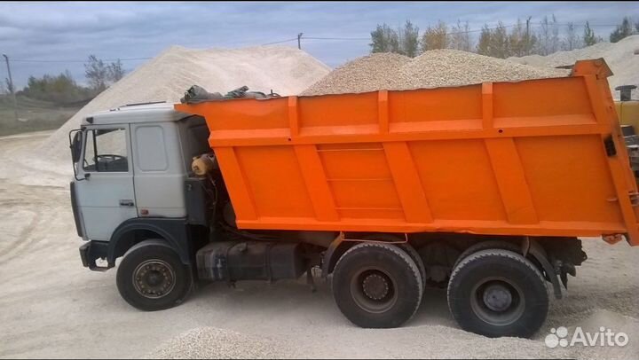 Песок белый на камазе