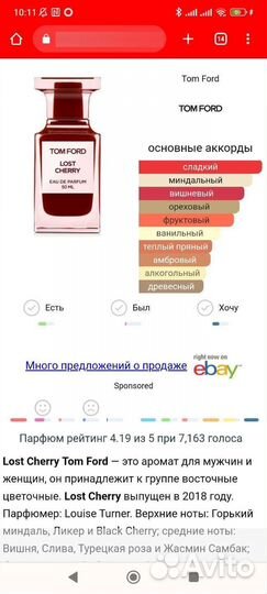 Парфюм из личной коллекции