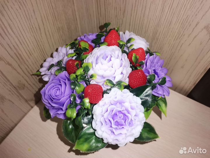 Букет цветов из мыла