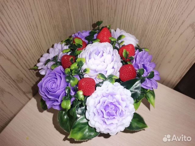 Букет цветов из мыла