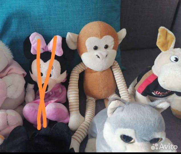 Мягкие игрушки, медведь, собака