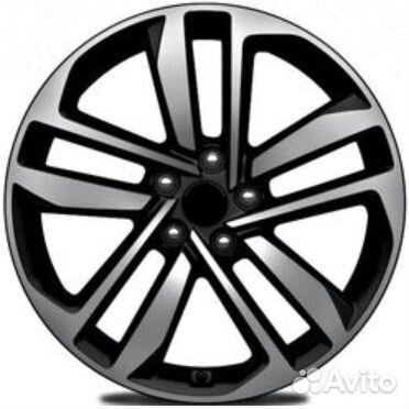 Диски Khomen KHW 1612 6.5x16 5*114.3 ET46 DIA67.1 Black-FP Литой