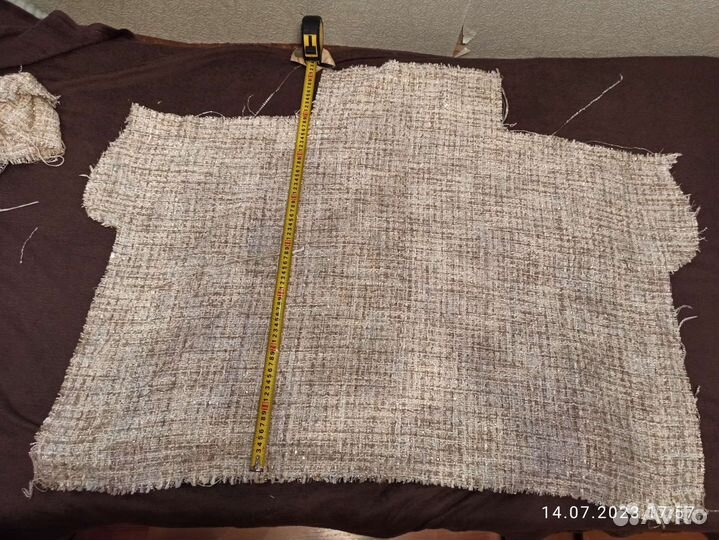 Ткань твид типа шанель