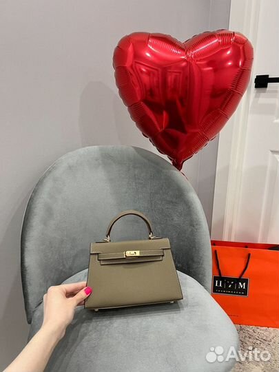 Сумка Hermes Kelly 22 mini со штампом