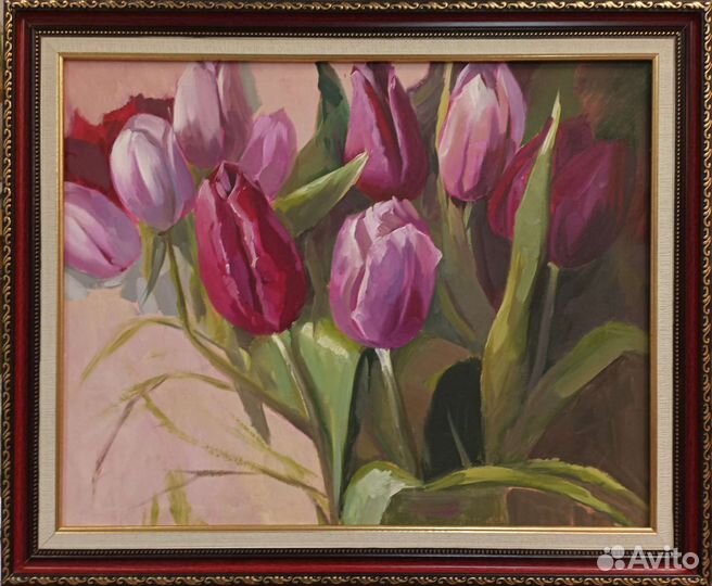 Картина маслом на холсте Цветочные мотивы