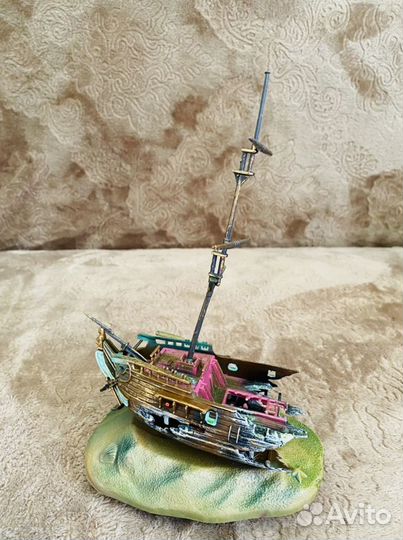 Декор для аквариума корабль
