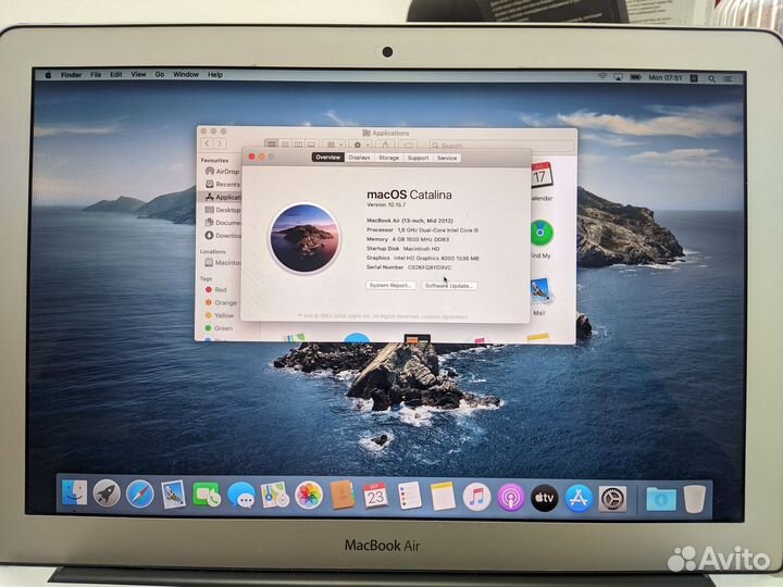 Apple macbook Air (13-inch, Mid 2012)