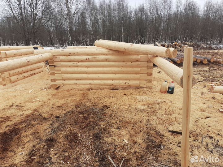 Изготовление срубов бань, домов