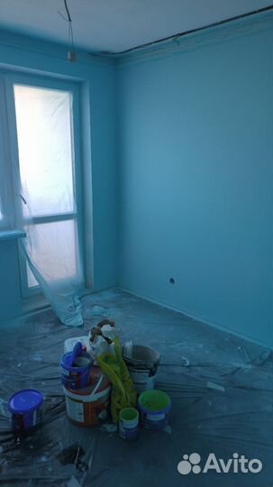 Безвоздушная покраска стен и потолков