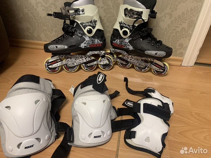 Ролики 40 размер женские + комплект защиты